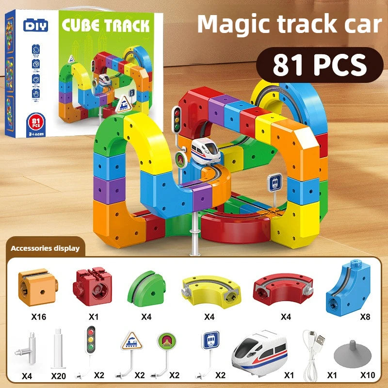 Magic track car
