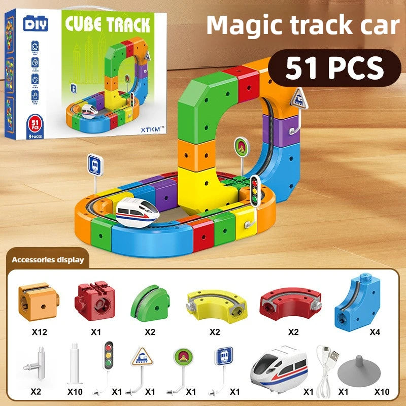 Magic track car